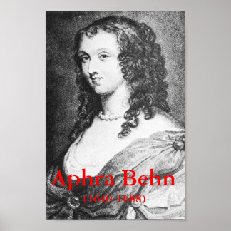 Póster Aphra Behn