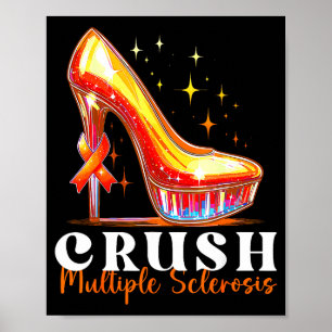 Póster Aplastar conciencia de Ms Tacón alto cinta naranja