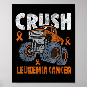 Póster Aplastar la Conciencia de la Leucemia Curar el Cán