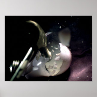 Póster Aplastar una bombilla