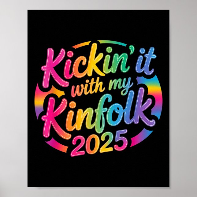 Póster Aplastarlo con mi curiosa reunión familiar de Kinf (Frente)
