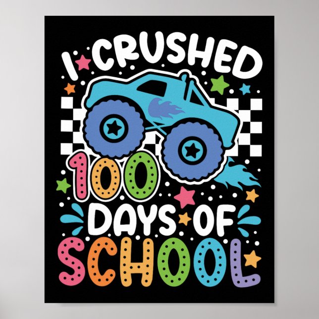 Póster Aplasté 100 Días De Construcción Escolar. (Frente)