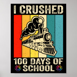 Póster Aplasté 100 Días De Niños Escolares