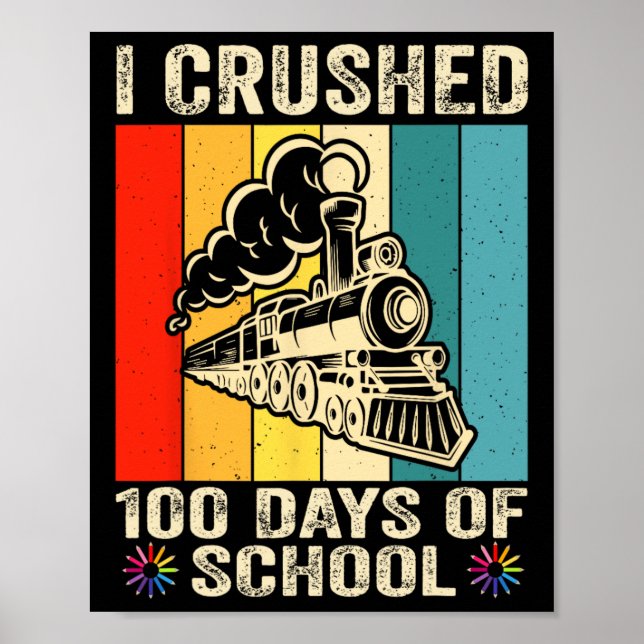 Póster Aplasté 100 Días De Niños Escolares (Frente)