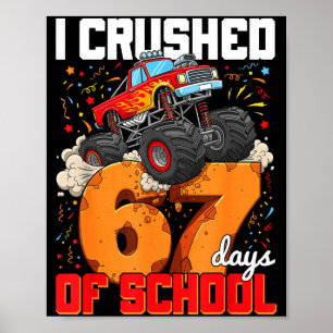 Póster Aplasté 67 Días De Colegio Argot Meme De Gen Alpha
