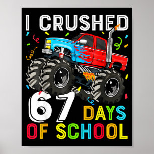 Póster Aplasté 67 Días De Escuela Alumnos Maestros Divert