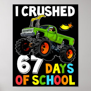 Póster Aplasté 67 Días De Escuela Divertido Seis Siete Me