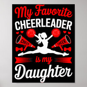 Póster Aplaudir Mamá Papá Mi Porrista Favorita Es Mi Hija