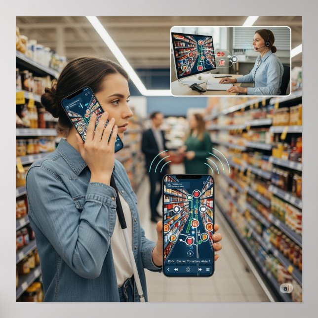 Póster Aplicación de navegación accesible (Frente)