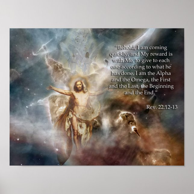 Póster Apocalipsis 22. 12 - 13 (Frente)