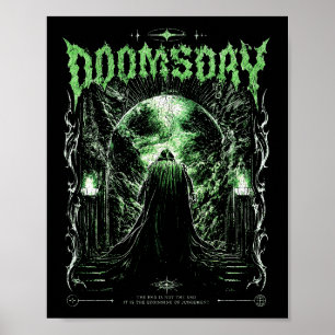 Póster Apocalipsis oscuro gótico segador del fin del mund