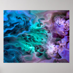 Póster Apófisis Fractal Abstracta I