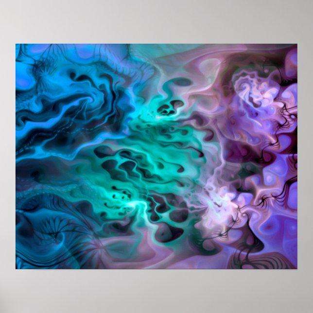 Póster Apófisis Fractal Abstracta I (Frente)