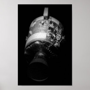 Póster Apollo 13 Módulo de servicio dañado