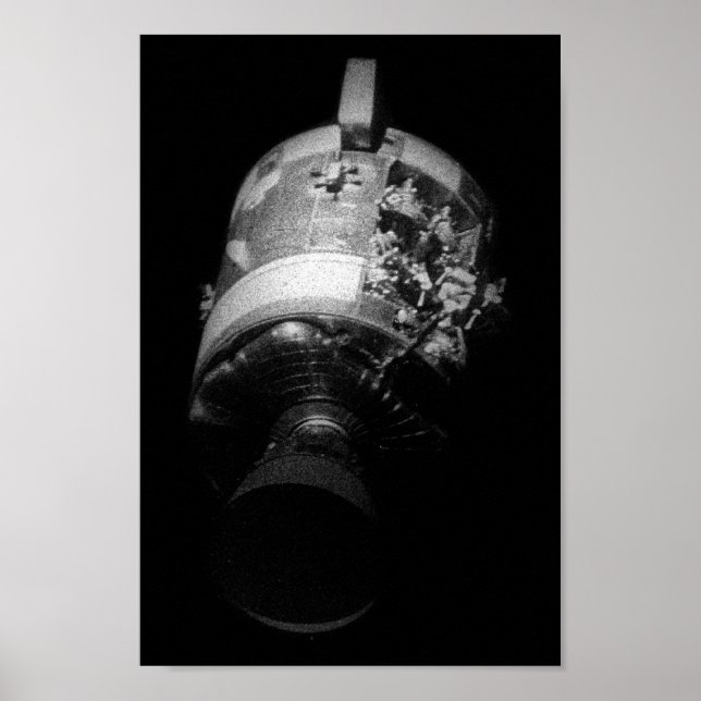 Póster Apollo 13 Módulo de servicio dañado (Frente)