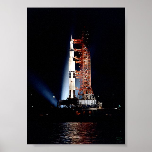 Póster Apollo 14 en la plataforma de lanzamiento (Frente)