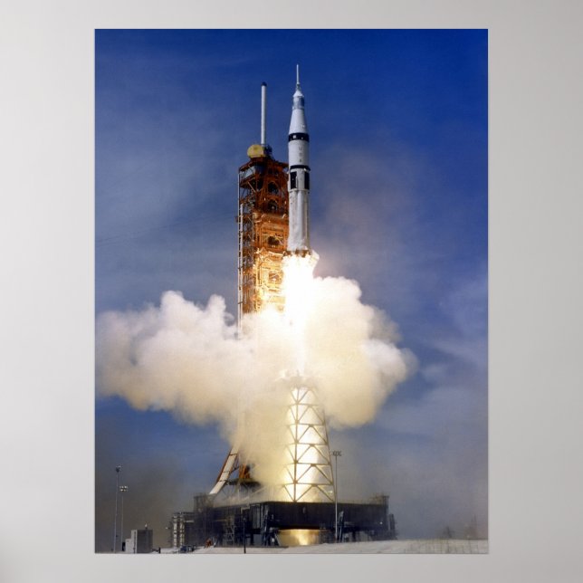 Póster Apollo Launch (Proyecto de Prueba Apolo-Soyuz) (Frente)