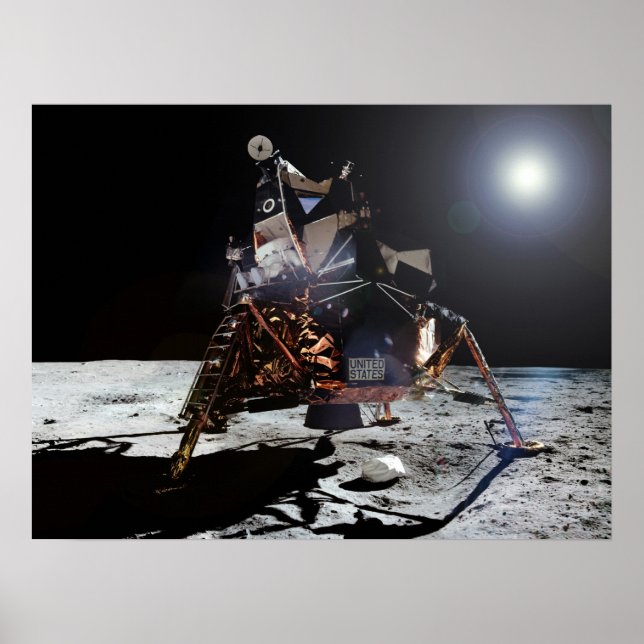 Póster Apolo 11 Módulo lunar 