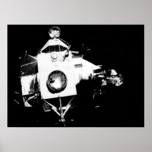 Póster Apolo 13 Módulo lunar Aquarius