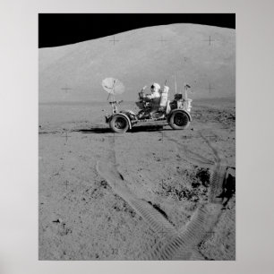 Póster Apolo 17 Vehículo de Roving Lunar