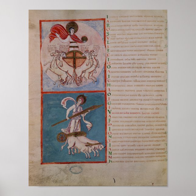Póster Apolo como el sol y Diana como la luna (Frente)
