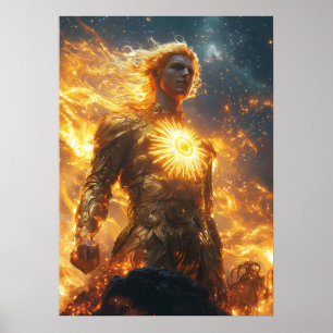 Póster Apolo, Dios del Sol - Portador de Luz