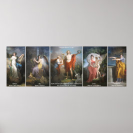 Póster Apolo y las musas, por Charles Meynier