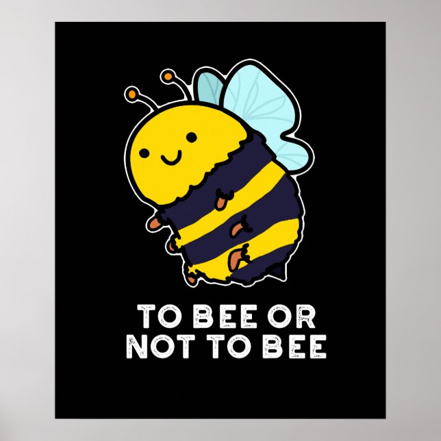 Póster Apostar O No Ser Un Gracioso Insecto Pun Dark BG (Frente)
