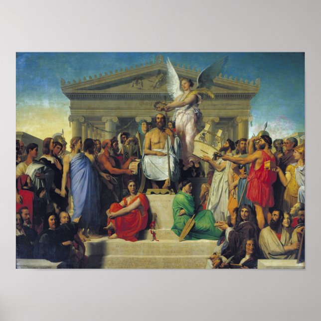Póster Apoteosis de Homero, 1827 (Frente)