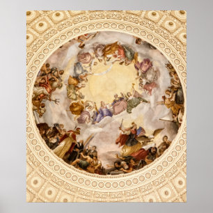Póster Apoteosis de Washington