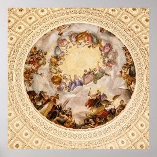 Póster Apoteosis de Washington