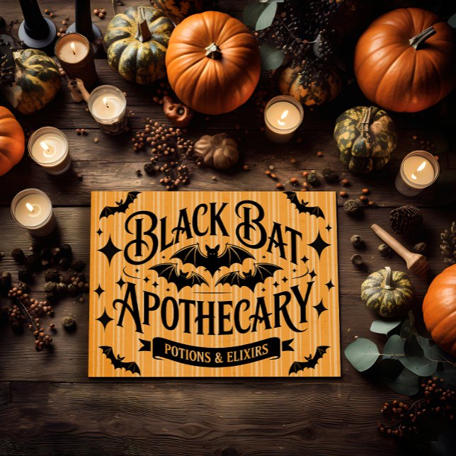 Póster Apothecary Black Bat (Subido por el creador)