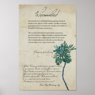 Póster Apothecary: Madera de hierro   Poster alto