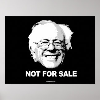 Póster Apoya a Sanders - No a la venta - blanco - Polític