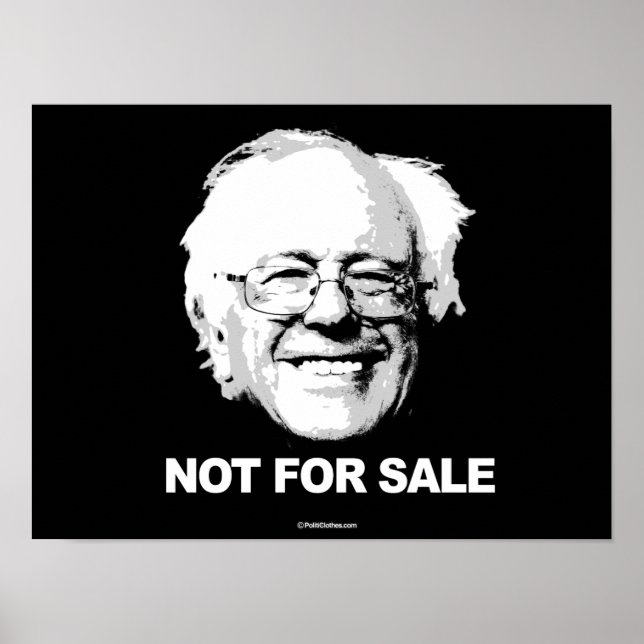 Póster Apoya a Sanders - No a la venta - blanco - Polític (Frente)