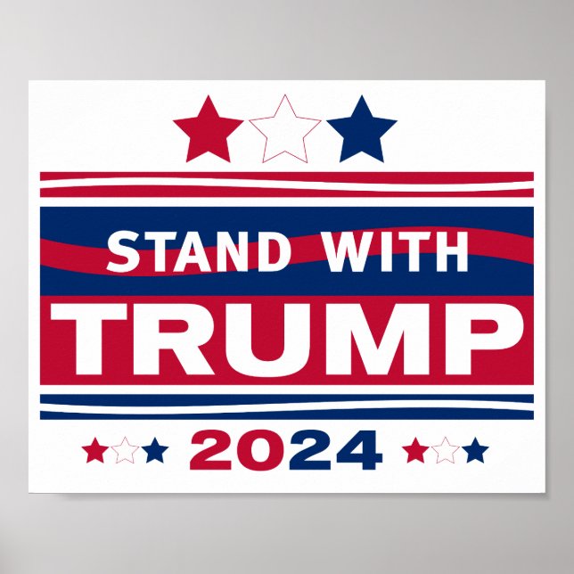 Póster Apoya a Trump~2024~MAGA (Frente)