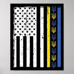 Póster Apoya a Ucrania Yo Estoy Con Ucrania Bandera Ucran