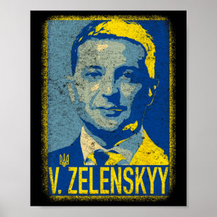 Póster Apoya a Ucrania Yo Estoy Con Ucrania Volodymyr Zel