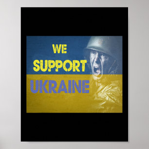Póster Apoyamos a Ucrania Sin Guerra