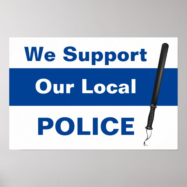 Póster Apoyamos Nuestra Batalla De Policía Local (Frente)