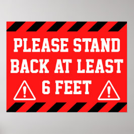 Póster Apoyar 6 pies