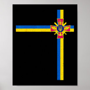 Póster Apoyar al presidente de Ucrania, Zelensky, diciend