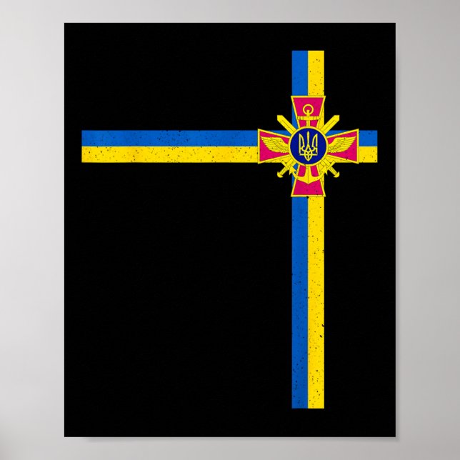 Póster Apoyar al presidente de Ucrania Zelensky diciendo  (Frente)