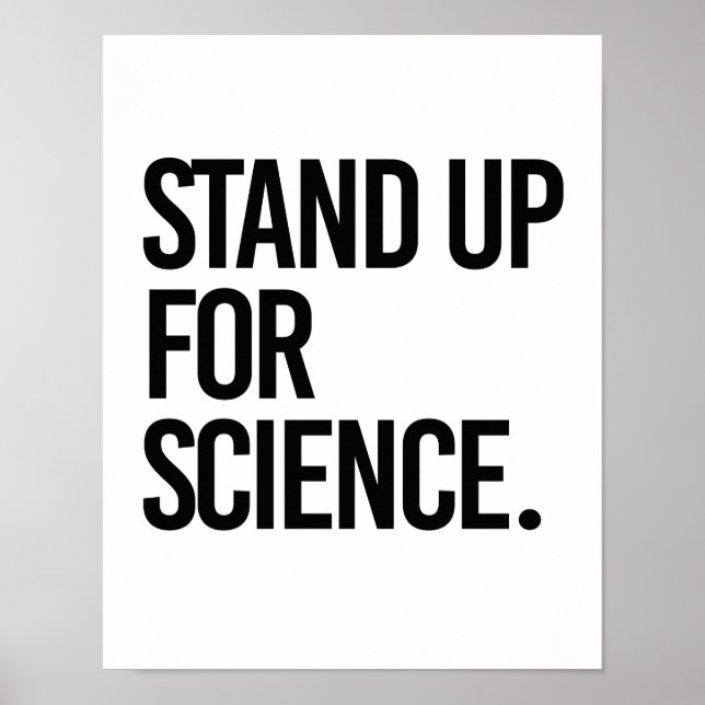 Póster Apoyar la ciencia — - Pro-ciencia - (Frente)