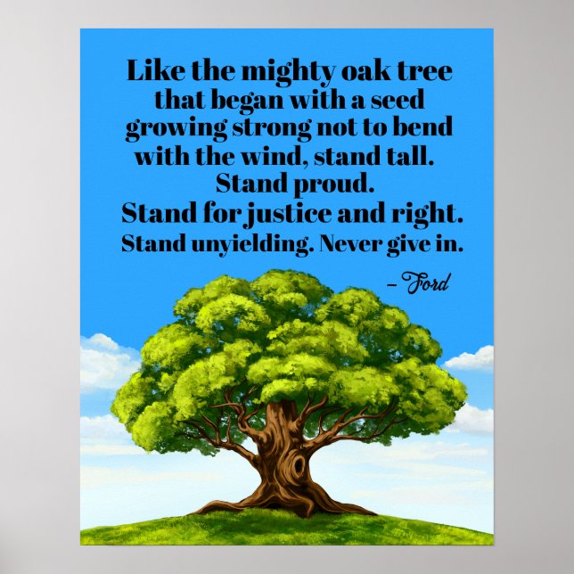 Póster Apoyar la justicia y el Poster de derecha (Frente)