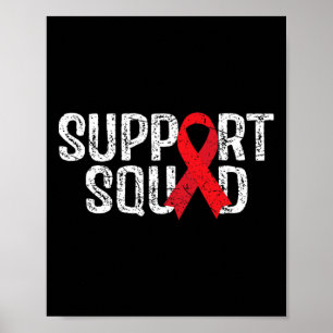 Póster Apoyar la sensibilización sobre el cáncer de sangr