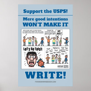 Póster ¡Apoye a los USPS!Póster