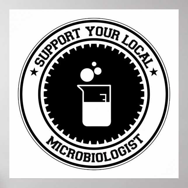 Póster Apoye a su microbiólogo local (Frente)