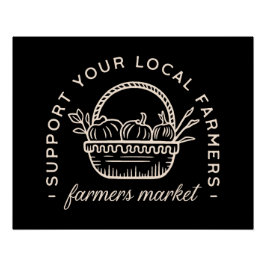 Póster Apoye a sus agricultores locales