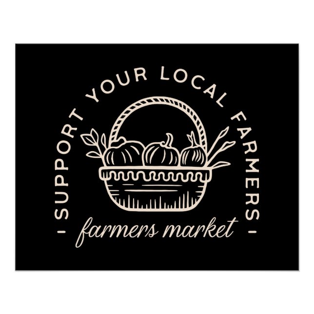 Póster Apoye a sus agricultores locales (Anverso)